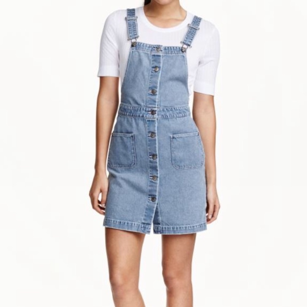H&M Denim Dungaree Dress